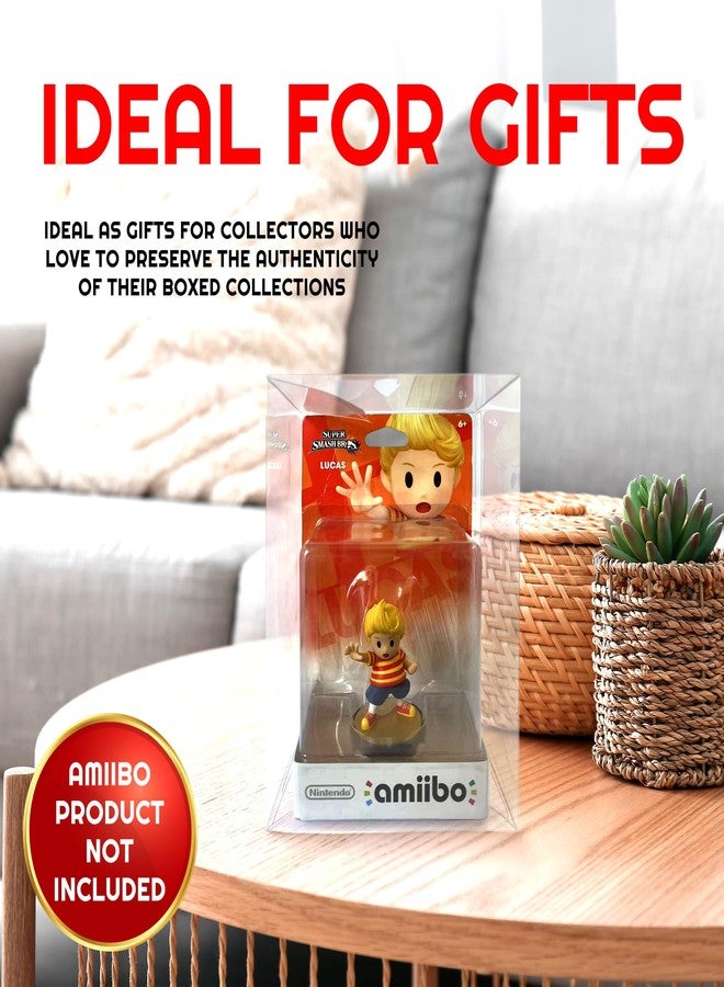 EVORETRO PET Display Case Protector for Large Amiibo Single Action Figure Box - 0.40mm Thick, Clear, Stackable, Custom Fit Design for Zelda, Smash Bros, Splatoon Amiibo Collectibles (10 Pack) - Image 5